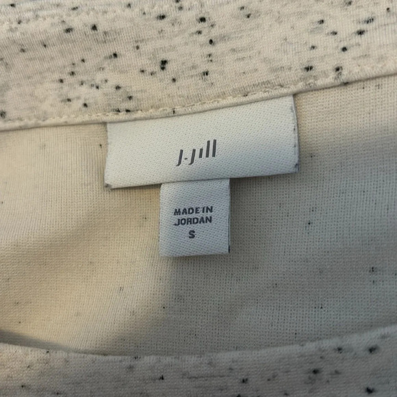 J. Jill women’s light gray speckled blouse size small - Picture 6 of 7